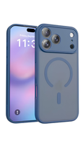Carcasa Magnética Translúcida Antigolpes con MagSafe para iPhone 16 Pro Max |Azul