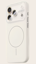 Funda de Silicona Líquida con MagSafe y Lente Acrílica Antigolpes para iPhone 16 Pro Max |Blanca