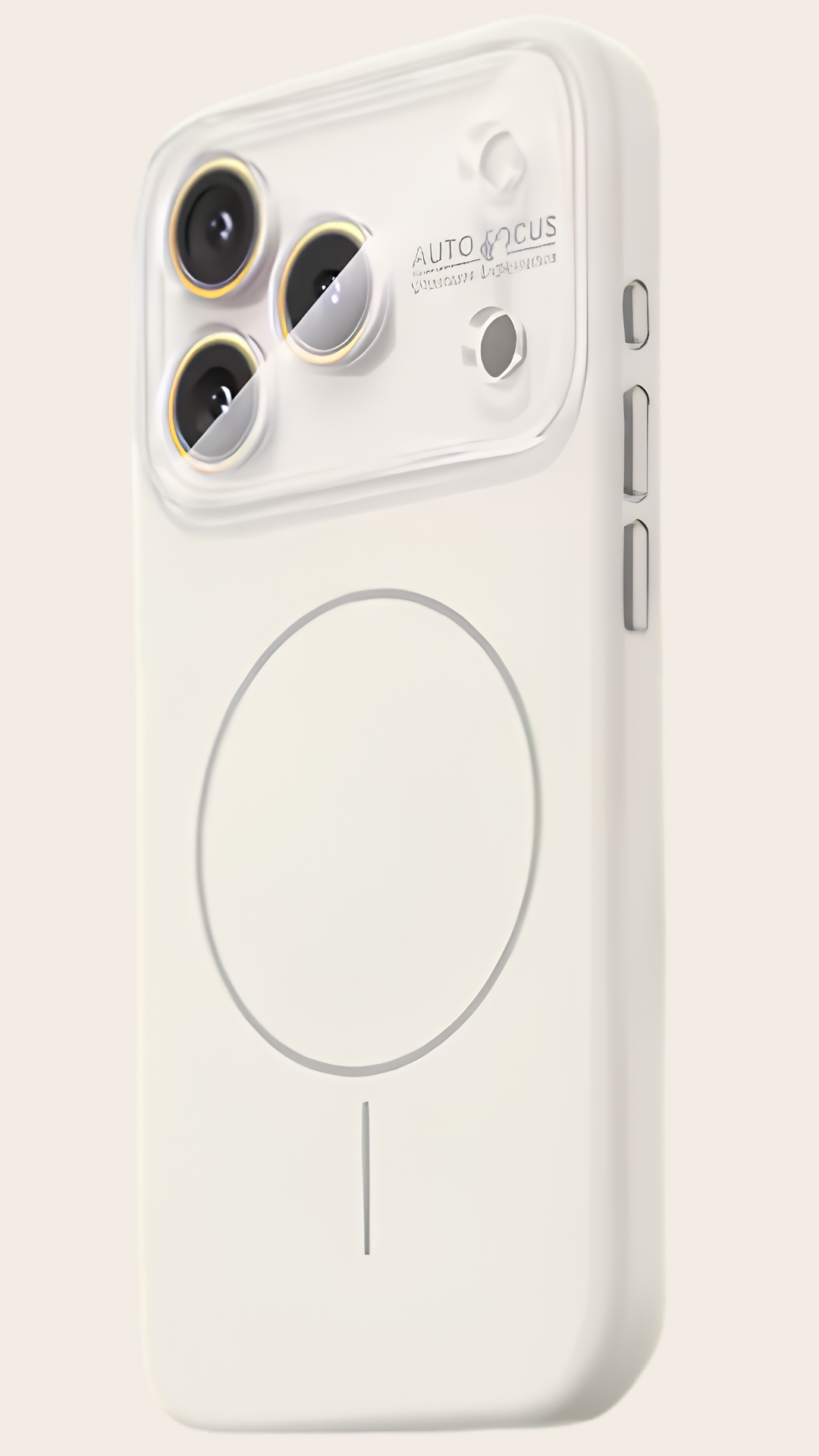 Funda de Silicona Líquida con MagSafe y Lente Acrílica Antigolpes para iPhone 16 Pro Max |Blanca