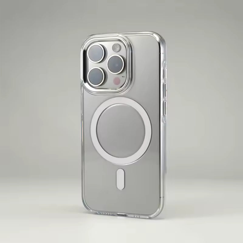Carcasa Transparente Bordes Metálicos con MagSafe para iPhone 14 Pro Max