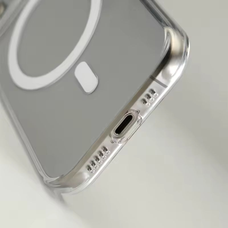 Carcasa Transparente Bordes Metálicos con MagSafe para iPhone 14 Pro Max