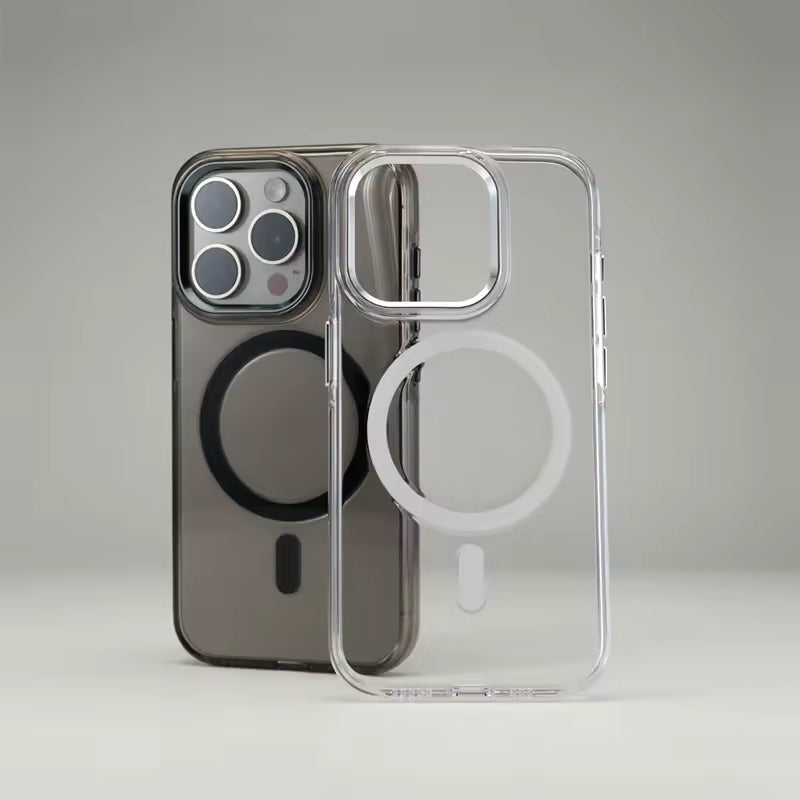Carcasa Transparente Bordes Metálicos con MagSafe para iPhone 14 Pro Max